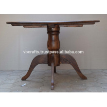 Mesa de comedor de madera maciza de mango Colonial Indian Design